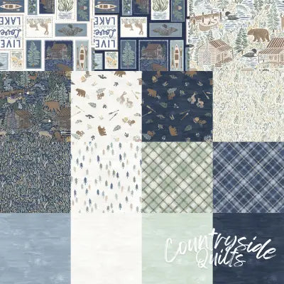 2-1/2in Strips Lakside Days, 40pcs/bundle