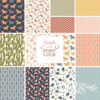 2-1/2in Strips Petals & Pony Luck Organic, 40pcs/bundle