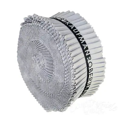 2-1/2in Strips Roll Up Kona Solids Ash Colorway 40pcs