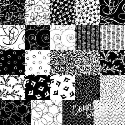 2-1/2in Strips Salt & Pepper 2, 40pcs/bundle