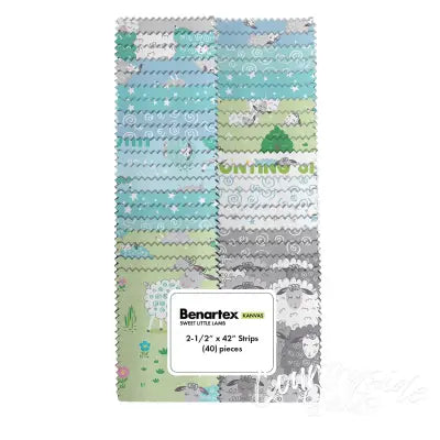 2-1/2in Strips, Sweet Little Lamb, 40pcs/bundle
