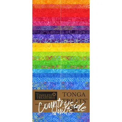 2-1/2in Strips Tonga Batik Happy, 20pcs/bundle