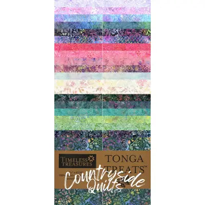 2-1/2in Strips Tonga Batik Mayfair, 20pcs/bundle