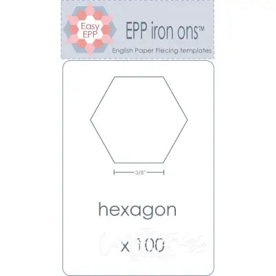 2-1/4in Hexagon EPP Iron-On x 50
