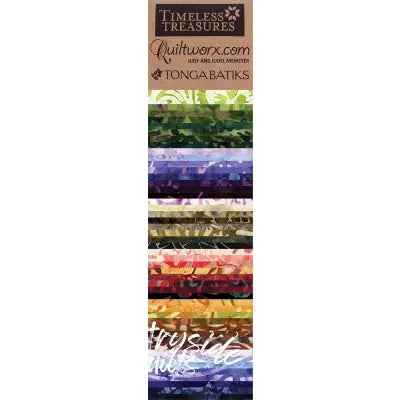 2.5in Strips Apple Cider Batiks, Precuts 48 Pieces