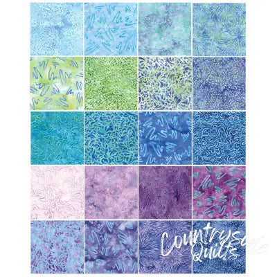 2.5in Strips, Aurora Batik, 40pcs