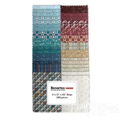 2.5in Strips Blue Mill, 40pcs/bundle