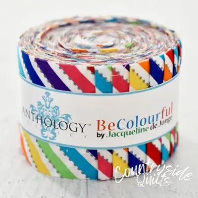 2.5in Strips, Candycane (Bias) BeColourful, 26pcs/bundle