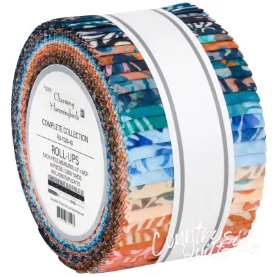 2.5in Strips, Charming Hummingbirds, 40pcs