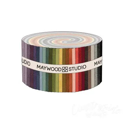 2.5in Strips Color Wash Woolies Flannel, 40pcs/bundle