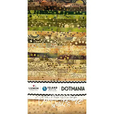 2.5in Strips Dotmania 40pcs 2 Pieces of Each Print