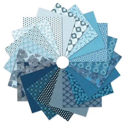 2.5in Strips Drift Into Blue, 40pcs/bundle