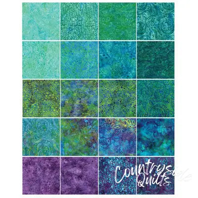 2.5in Strips, Fossil Finesse Batik, 40pcs