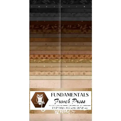 2.5in Strips French Press 40pcs 2pcs of Each Print