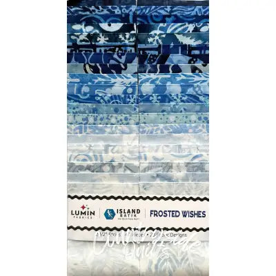 2.5in Strips Frosted Wishes 40pcs 2 Pieces of Each Print