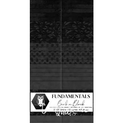 2.5in Strips Fundamentals: Back in Black 40pcs