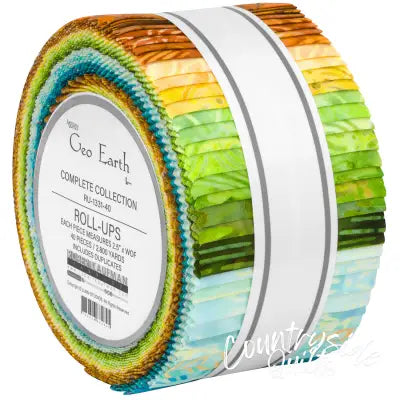 2.5in Strips, Geo Earth, 40pcs