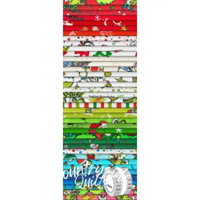 2.5in Strips How the Grinch Stole Christmas 40pcs