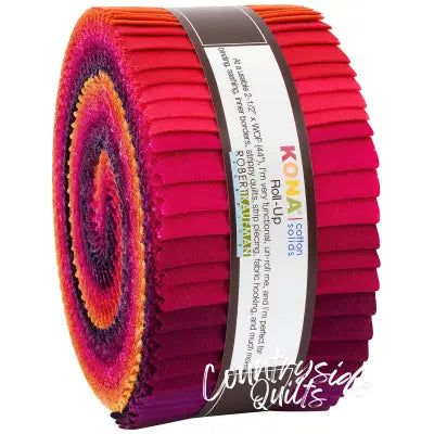 2.5in Strips Kona Cotton Birds of Paradise Palette, 40pcs/bundle