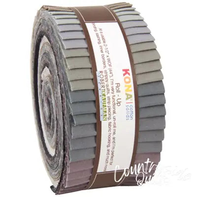 2.5in Strips Kona Cotton Gray Area 40pcs