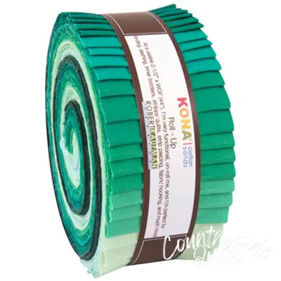 2.5in Strips Kona Cotton Lush Lagoon 40pcs