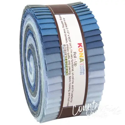 2.5in Strips Kona Cotton Overcast 40pcs