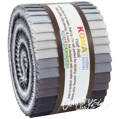 2.5in Strips Kona Cotton Stormy Skies Palette, 24pcs/bundle