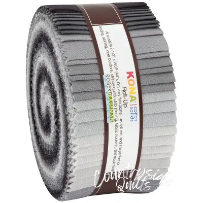 2.5in Strips Kona Cotton Stormy Skies Palette, 40pcs/bundle