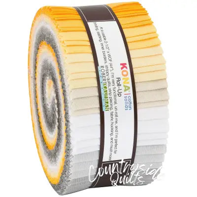 2.5in Strips Kona Cotton Sunny Side Up Palette, 40pcs/bundle