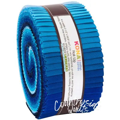 2.5in Strips Kona Cotton Waterfall Palette, 40pcs/bundle