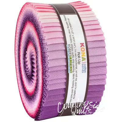 2.5in Strips Kona Cotton Wildberry Palette, 40pcs/bundle