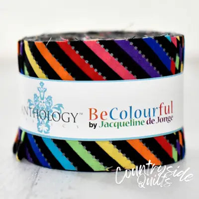 2.5in Strips, Licorice (Bias) BeColourful, 26pcs/bundle