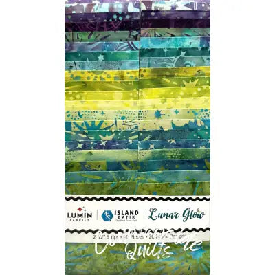 2.5in Strips Lunar Glow 40pcs 2 Pieces of Each Print