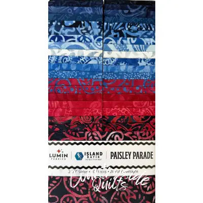 2.5in Strips Paisley Parade 40pcs