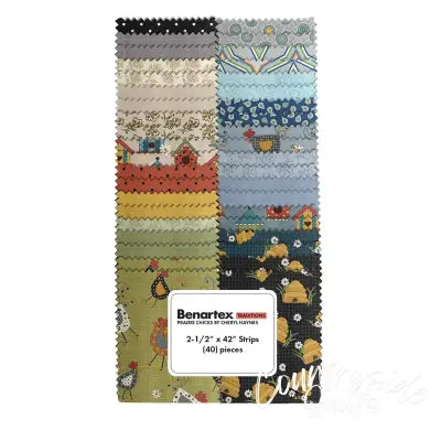 2.5in Strips Prairie Chicks, 40pcs/bundle