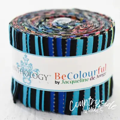 2.5in Strips, Rainbow at Night (Straight) BeColourful, 26pcs/bundle