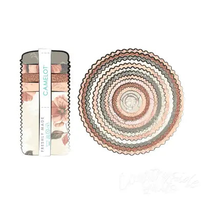 2.5in Strips Rosalind Grey, 40pcs/bundle