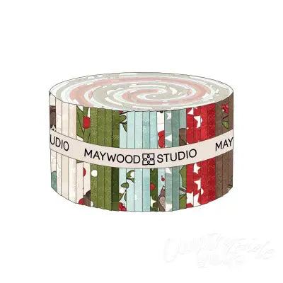 2.5in Strips Snowtop Mountain Flannel, 40pcs/bundle