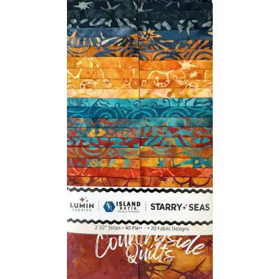 2.5in Strips Starry Seas 40pcs