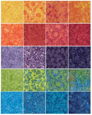 2.5in Strips Sunflower Spice 40pcs, 2 Pieces of Each Print