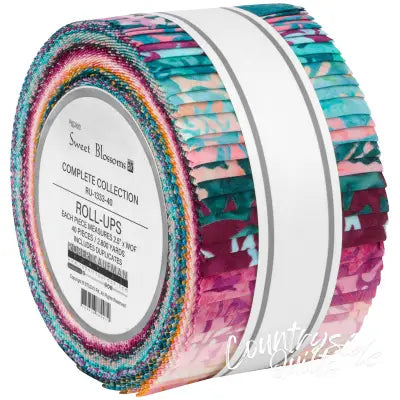 2.5in Strips, Sweet Blossoms, 40pcs