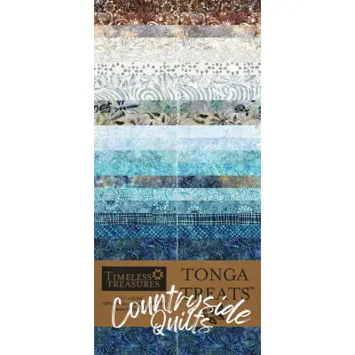 2.5in Strips Tonga Batik Juniper 40pcs/bundle