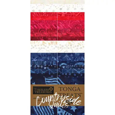 2.5in Strips, Tonga Batik USA, 40pcs/bundle