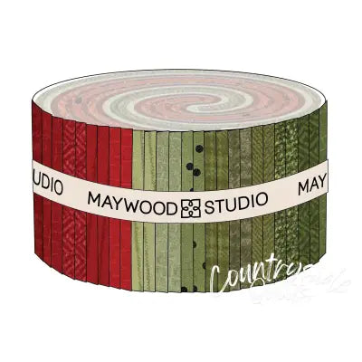 2.5in Strips Woolies Flannel Holiday Warmth, 40pcs/bundle