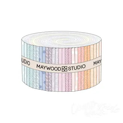 2.5in Strips Woolies Flannel Little Lambies, 40pcs/bundle