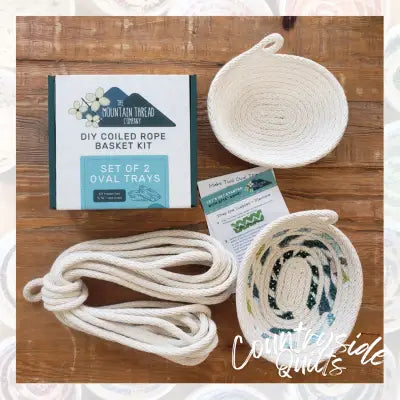 2 Oval Trays with 5/16in Coiled Rope Basket Kit