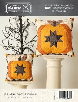 2 Pieced Pumpkin Pillows