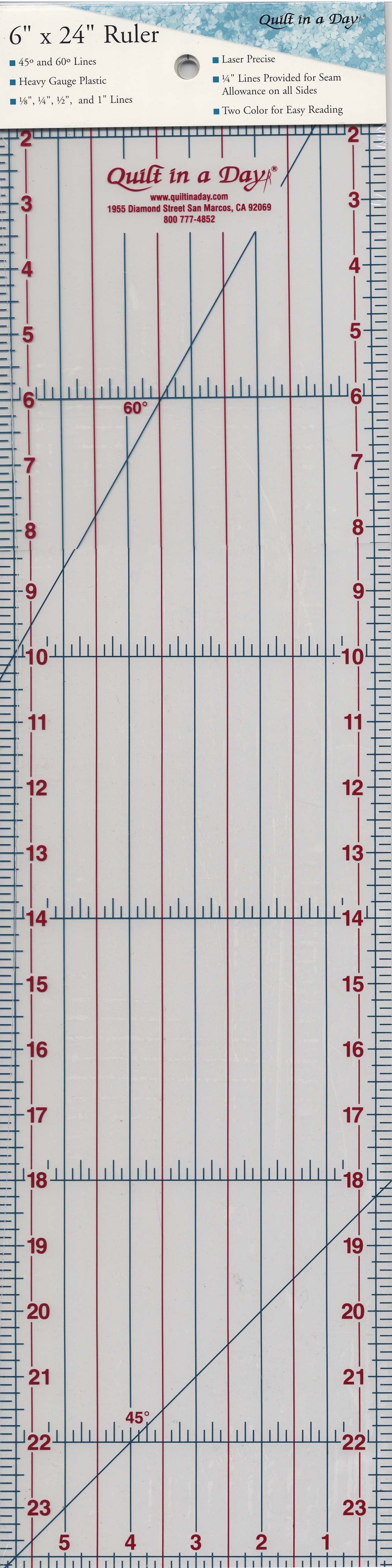 Quilt In A Day 6in x 24in Ruler