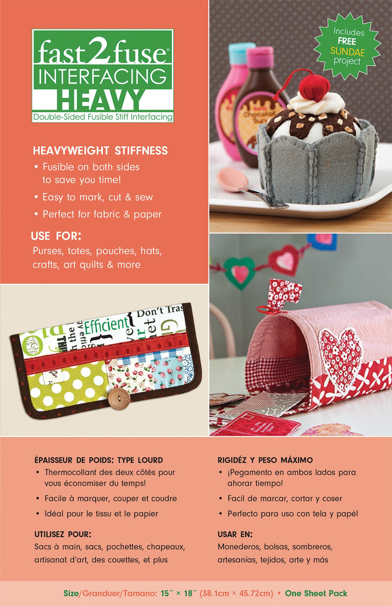 Fast2Fuse Interfacing Heavyweight 15in x 18in