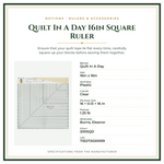 Product Specifications – Quilt In A Day 16in Square Ruler